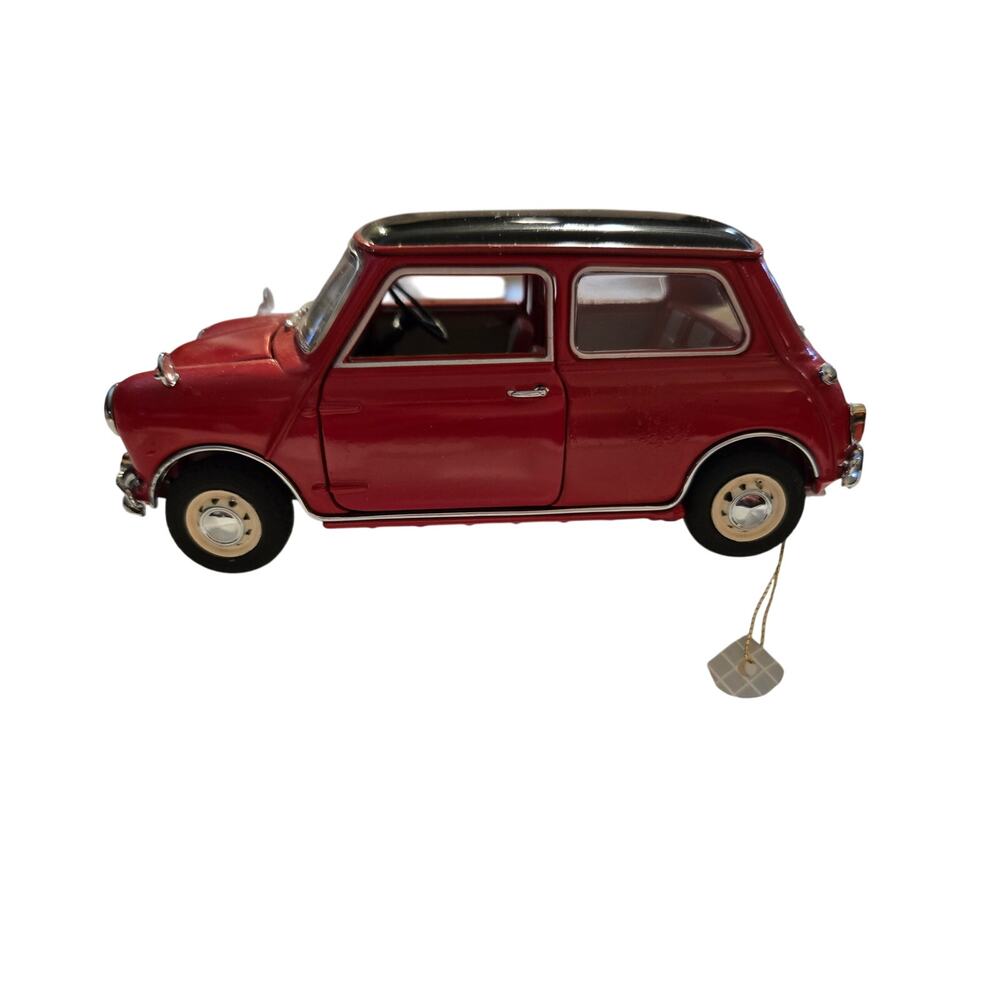 FRANKLIN MINT 1967 MORRIS MINI COOPER CAR MODEL RED 1:24 SCALE DIE CAST